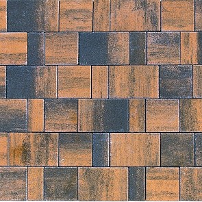 Тротуарная плитка вибропрессованная Старый город Ландхаус Color Mix тип 5 Техас | 80х160 | BRAER