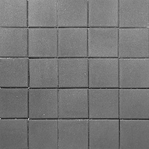 Тротуарная плитка вибропрессованная ЛУВР Серый | 200х200 | BRAER